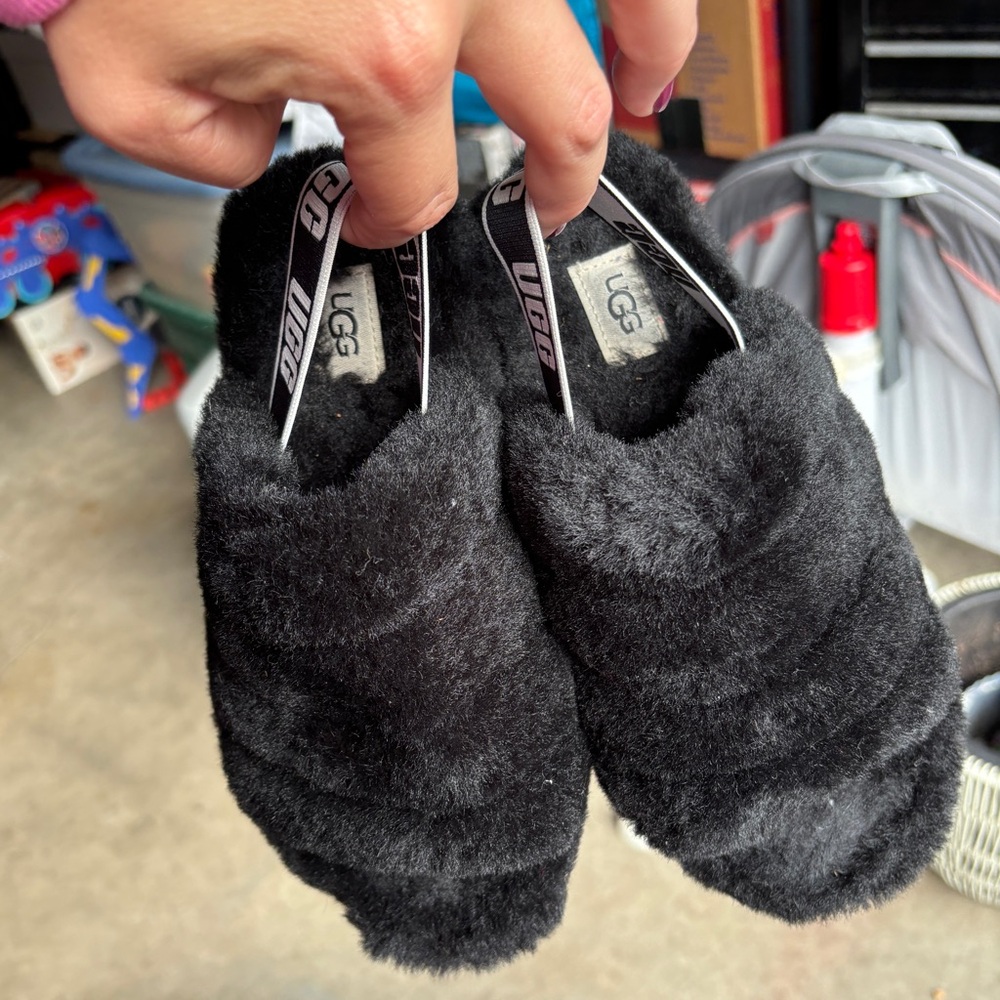 Black Ugg slippers